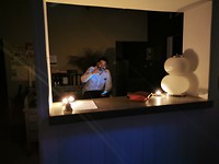 Oscar by candlelight