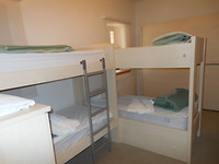 Onze kamer, wij slapen beneden.