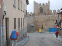 Vertrek uit Avila met iets regen