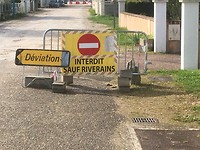 Omleiding vanwege hoge waterstand