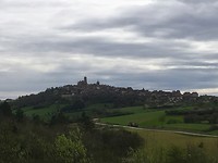 Uitzicht op Vezelay