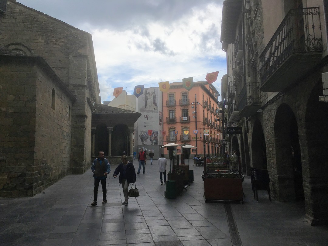 Somber weer in Jaca