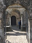 Doorkijk bij Ermita de Eunate