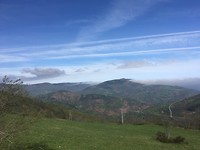 Uitzicht vanaf Cebreiro