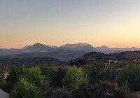 Uitzicht vanaf de camping