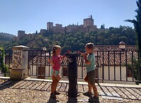 Drinken met zicht op alhambra