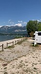 Beeld vanaf de camping