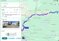 Route van Arques Frankrijk naar Estartit in Spanje.