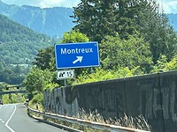 Route langs Montreux