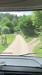 Bergweg naar de camperplaats