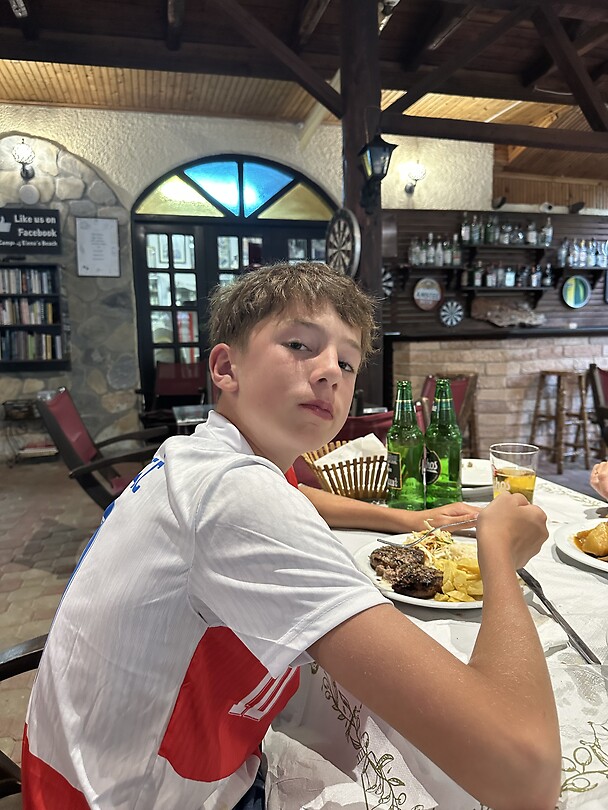Grieks eten met Lev