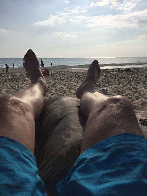 Op het strand