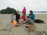 Tofino, ocean complex. Uitzicht op de Pacific Ocean