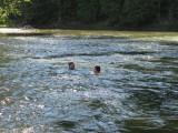 Zwemmen in de rivier