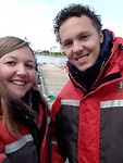 Dik ingepakt voor de whale watching tour!
