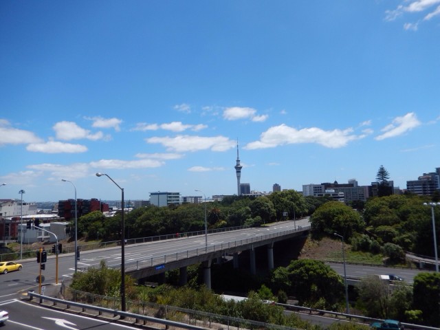 Uitzicht vanuit het appartement
