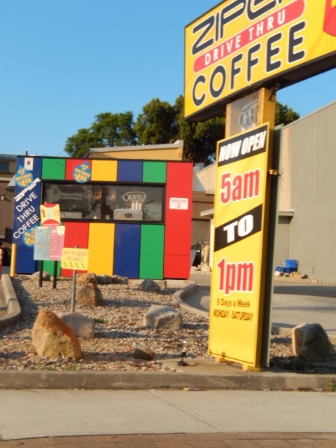 Ook de koffie weer in de Drive Thru