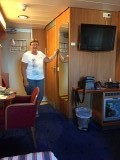 Aan boord van de Stena Germanica.