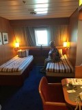 Aan boord van de Stena Germanica.