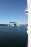 Aankomst in Kiel, Duitsland