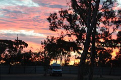Zonsondergang in Port Augusta