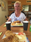 Uit eten op de camping, jammier
