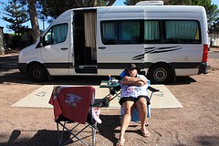 Op de camping Ceduna Foreshore