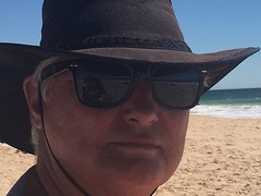 Cowgirl Carin op het strand