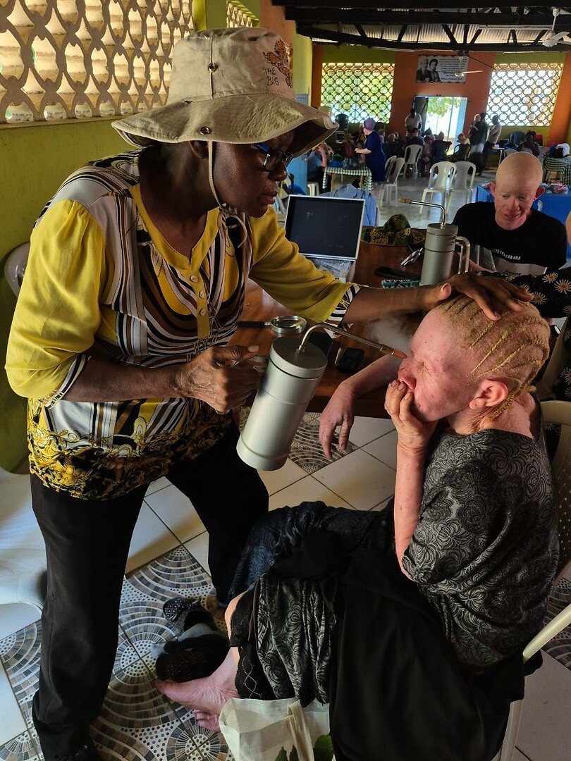 Dermatoloog in actie