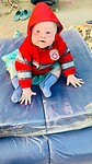 Ook kleine Elizabeth test de matras