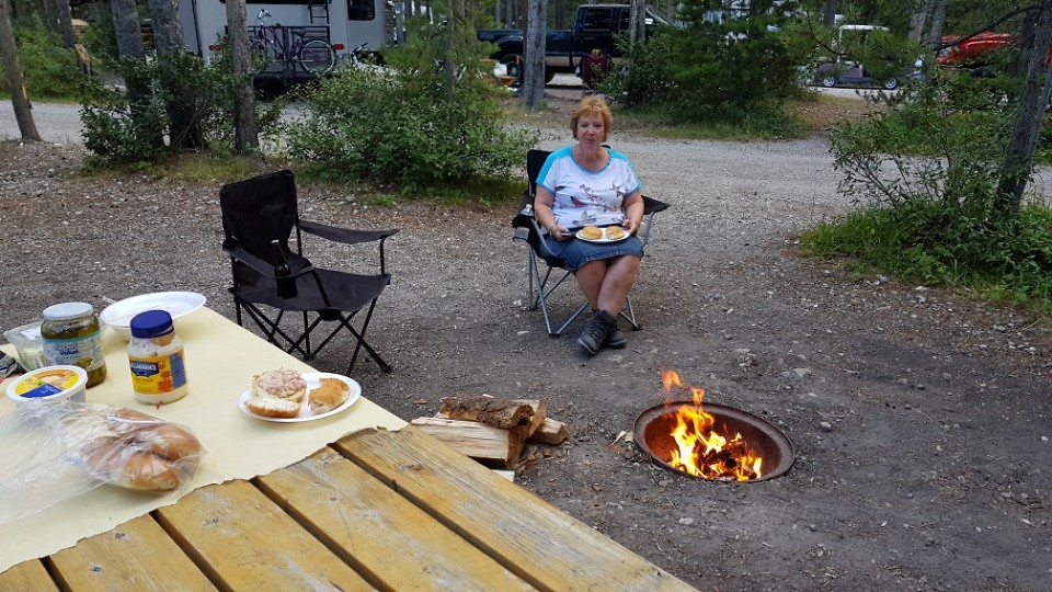 En op David Thompson resort in Nordegg aangekomen