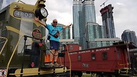 Treinmuseum bij Steam Whistle Brewerie