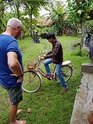Lutfi op de fiets