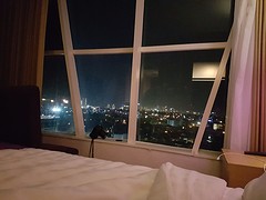 Uitzicht vanuit het bed