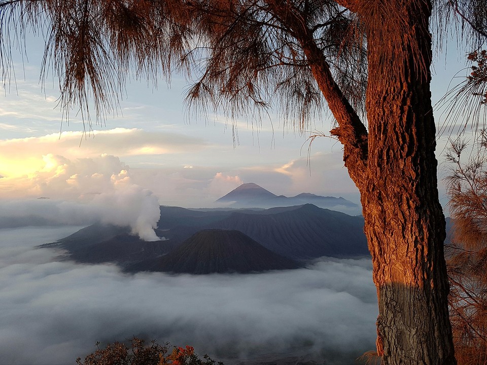 Zonsopgang bij de Bromo