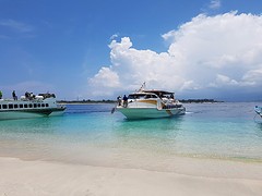 De boot die ons naar Bali brengt