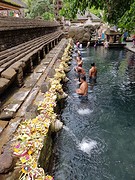 Tirta Empul Temple. Holy water