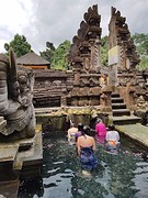 Tirta Empul Temple. Holy water