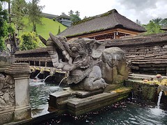Tirta Empul Temple. Holy water