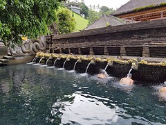 Tirta Empul Temple. Holy water