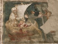 Sint Nicolaas redt, detail van de fresco’s