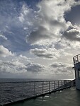 Prachtige wolken tijdens de overtocht van Civitavecchia naar Barcelona
