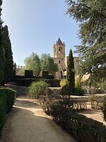 De tuin van het Alcazaba