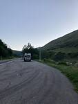 Bijna donker in de bergen