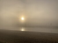 Mist over de rivier