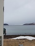 Ons uitzicht vanaf de camping