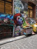 Graffiti in Hosier Laneway