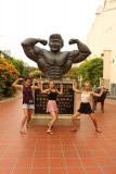 Zie die biceps!