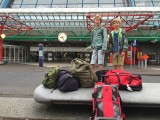 Op het station in Lelystad