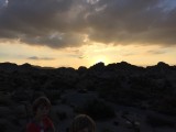 Zonsondergang in Yoshua Tree National Park